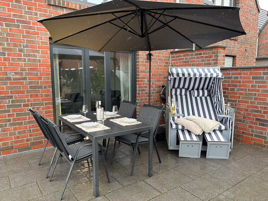 Ferienhaus „Küstenhäuschen“ - Terrasse